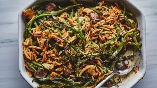 The Ultimate Upgraded Thanksgiving Green Bean Casserole