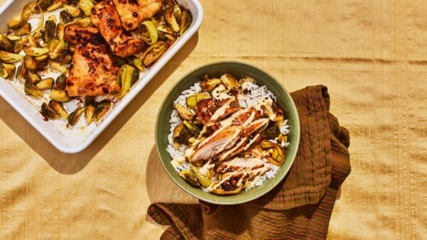 This Sheet-Pan Miso-Mayo Chicken Redefines Easy Dinners