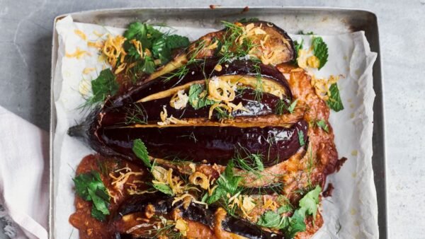 How Indonesian Satay Sauce Transforms Roasted Eggplant