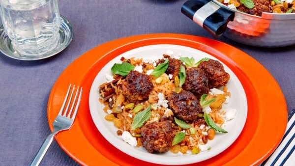 The Ultimate One-Pot Spiced Meatball & Rice Pilaf