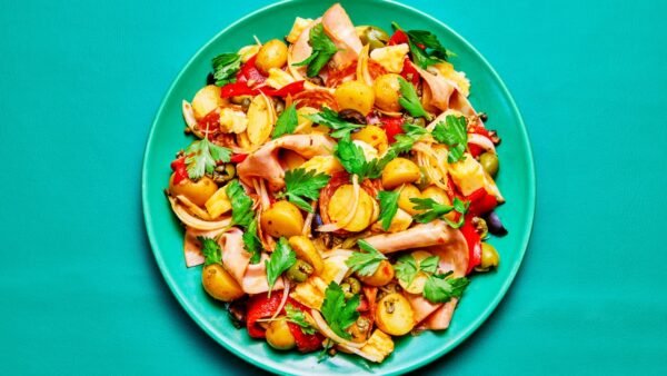 The Ultimate New Orleans Muffuletta Potato Salad