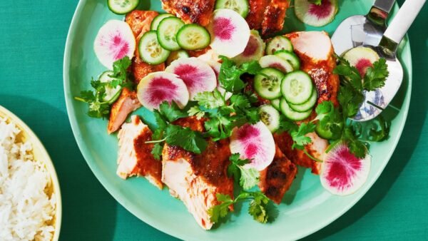 Make Perfect Green Curry Glazed Salmon in Minutes