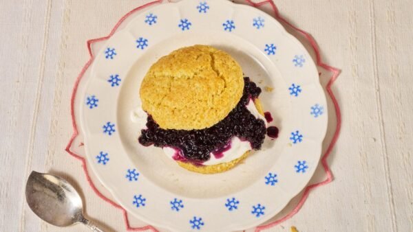 Upgrade Dessert with Blueberry Cornmeal Shortcakes