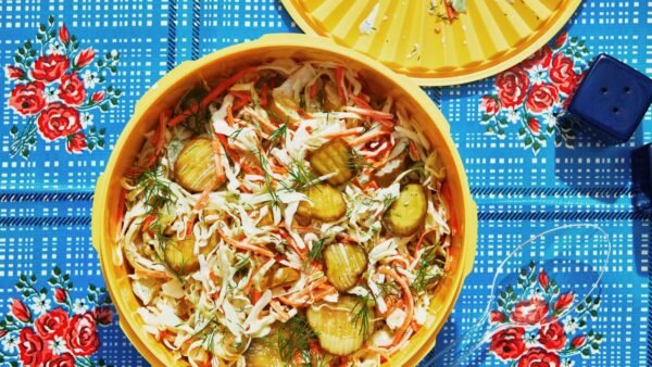 This Bold Pickle Coleslaw Upgrades BBQ Sides